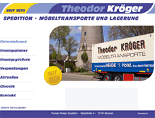 Tablet Screenshot of kroeger-umzuege.de